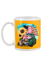 Load image into Gallery viewer, Black Phone Case With Pig Sunflower Gift For Pig Lovers Mug

