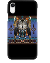 Load image into Gallery viewer, Lovely Phone Case With Native American Style Wolf Gift For Wolf Lovers Phone case
