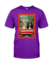Load image into Gallery viewer, Cavalier Happy Holiday Gift For Dog Lovers Guys Tee
