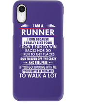 Load image into Gallery viewer, I Am A Runner I Run Because I Really Like Food Custom Design Phone case
