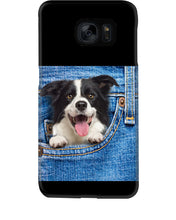 Load image into Gallery viewer, Border Collie In Denim Pocket Gift For Dog Lovers Phone case
