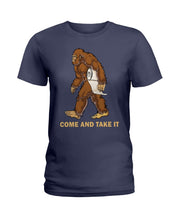 Load image into Gallery viewer, Bigfoot Come And Take It Simple Custom Design Ladies Tee
