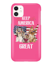 Load image into Gallery viewer, Keep America Great Yorkshire Terrier Gift For Dog Lovers Phone case
