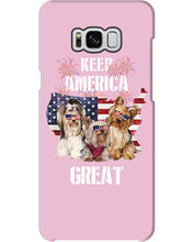 Load image into Gallery viewer, Keep America Great Yorkshire Terrier Gift For Dog Lovers Phone case
