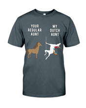 Load image into Gallery viewer, Funny Unicorn Difference Between Your Regular Aunt And My Dutch Aunt Guys Tee
