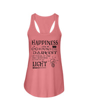 Load image into Gallery viewer, Happiness Can Be Found The Darkest Of Times Special Custom Design Ladies Flowy Tank

