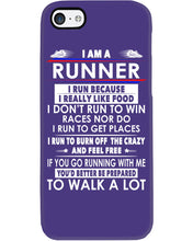 Load image into Gallery viewer, I Am A Runner I Run Because I Really Like Food Custom Design Phone case
