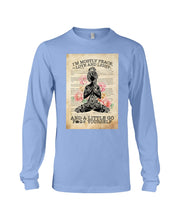 Load image into Gallery viewer, I'm Mostly Peace Love And Light Yoga Gift For Yoga Lovers Unisex Long Sleeve
