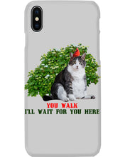 Load image into Gallery viewer, Cat Wait For You Here Gift For Cat Lovers Phone case
