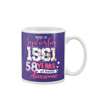 Load image into Gallery viewer, Made In September  1961 58    Years Of Being Awesome Trending Mug
