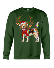 Load image into Gallery viewer, Beagle Gorgeous Reindeer Xmas Lights Gift For Dog Lovers Sweatshirt
