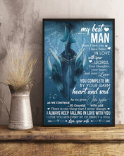 Load image into Gallery viewer, Gift For Man Can't Help Falling In Love With You Vertical Poster
