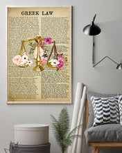 Load image into Gallery viewer, Greek Law Knowledge   Special Unique  Custom Design Vertical Poster
