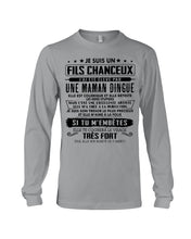 Load image into Gallery viewer, Je Suis Un Fils Chanceux Birthday Gift For Men Unisex Long Sleeve

