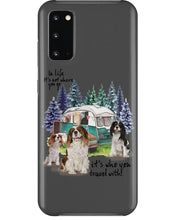 Load image into Gallery viewer, Cavalier King It's Who You Travel With Gift For Dog Lovers Phone case

