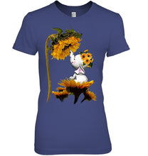 Load image into Gallery viewer, Elephant Sunflower Special Custom Design For Cute Girls Ladies Tee
