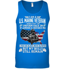 Load image into Gallery viewer, I Am A US Marine Veteran If America Needed Me Gift Unisex Tank Top

