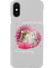 Load image into Gallery viewer, A Hundred Hearts Would Too Few To Carry All My Love For You Cats Gift For Cat Lovers Phone case
