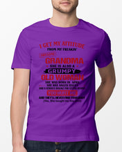 Load image into Gallery viewer, I Get My Attitude From My Freakin' Awesome Grandma Who Was Born In April Guys Tee
