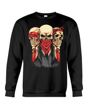 Load image into Gallery viewer, Black Phone Case With Skulls Design Gift For Friends Sweatshirt
