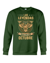 Load image into Gallery viewer, Birthday Meaningful Gift Las Levendas Nacen En Octubre Sweatshirt
