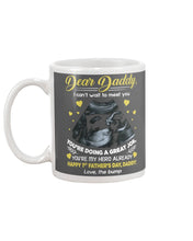 Load image into Gallery viewer, Gift From Bump To Daddy You're My Hero Already Happy Father's Day Mug
