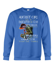 Load image into Gallery viewer, August Girl Daughter Of God Meaningful Gift For Women Sweatshirt
