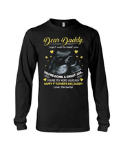 Load image into Gallery viewer, Gift From Bump To Daddy You're My Hero Already Happy Father's Day Unisex Long Sleeve
