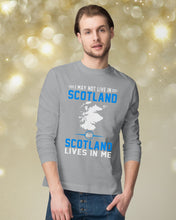 Load image into Gallery viewer, I May Not Live In Scotland But Scotland Lives In Me Custom Design Unisex Long Sleeve
