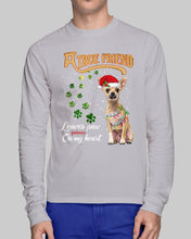Load image into Gallery viewer, A True Friend Loves Paws On My Heart Gift For Dog Lovers Unisex Long Sleeve
