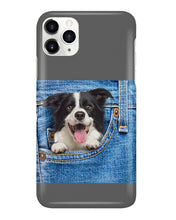 Load image into Gallery viewer, Border Collie In Denim Pocket Gift For Dog Lovers Phone case
