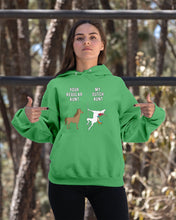 Load image into Gallery viewer, Funny Unicorn Difference Between Your Regular Aunt And My Dutch Aunt Hoodie
