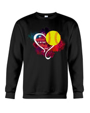 Load image into Gallery viewer, Lovely Phone Case My Heart Is On Field Gift For Softball Lovers Sweatshirt
