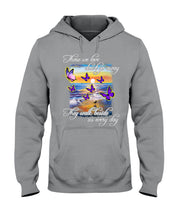 Load image into Gallery viewer, Butterfly Sunset On Beach Those We Love Don't Go Away Gift For Lover Hoodie

