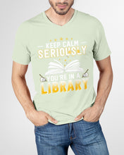 Load image into Gallery viewer, Keep Calm Seriously You're In A Library Trending Gift For Librarian Guys V-Neck
