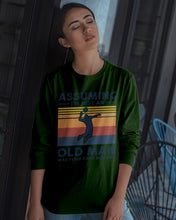 Load image into Gallery viewer, Assuming I'm Just An Old Man Who Loves Volleyball Trending For Sport Lovers Unisex Long Sleeve
