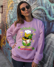 Load image into Gallery viewer, Baseball Drink Beer Day St Patrick's Day Gift For Baseball Lovers Sweatshirt
