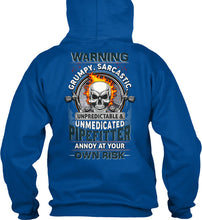 Load image into Gallery viewer, Grumpy Sarcastic Unpredictable Unmedicated Pipe Fitter Hoodie
