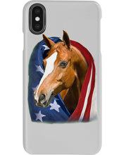 Load image into Gallery viewer, Horse Covered Into USA Flag Meaningful Gift For Men Phone case
