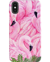 Load image into Gallery viewer, Beautiful Flamingo And Feather Gift For Flamingo Lovers Phone case
