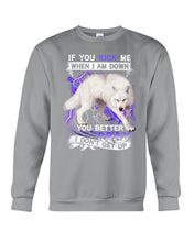 Load image into Gallery viewer, If You Kick Me When I Am Down You Better Pray Trending Sweatshirt

