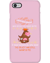 Load image into Gallery viewer, Cow I Need Somebody Who Sees The Crazy And Still Wants Me Phone case
