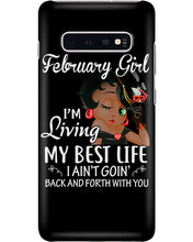 Load image into Gallery viewer, Betty Boop February Girl Living My Best Life Birthday Meaningful Gift Phone case
