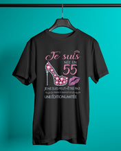Load image into Gallery viewer, Je Suis Nee En 55 Je Ne Suis Peut-Être Pas Birthday Gift For Grandma Guys Tee
