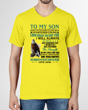 Load image into Gallery viewer, Look Right Beside You Eagle Mom Gift For Son Guys V-Neck
