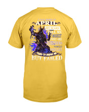 Load image into Gallery viewer, I Was Born In April My Scars Tell Me A Story Trending Guys Tee
