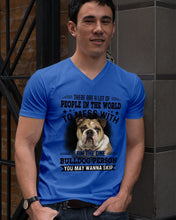 Load image into Gallery viewer, I Am The One Bulldog Person Gift For Dog Lovers Guys V-Neck
