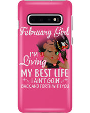 Load image into Gallery viewer, Betty Boop February Girl Living My Best Life Birthday Meaningful Gift Phone case
