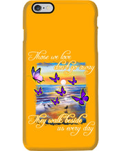 Load image into Gallery viewer, Butterfly Sunset On Beach Those We Love Don't Go Away Gift For Lover Phone case
