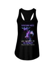 Load image into Gallery viewer, Everything Hurt And You Want Me To Smile Trending Ladies Flowy Tank
